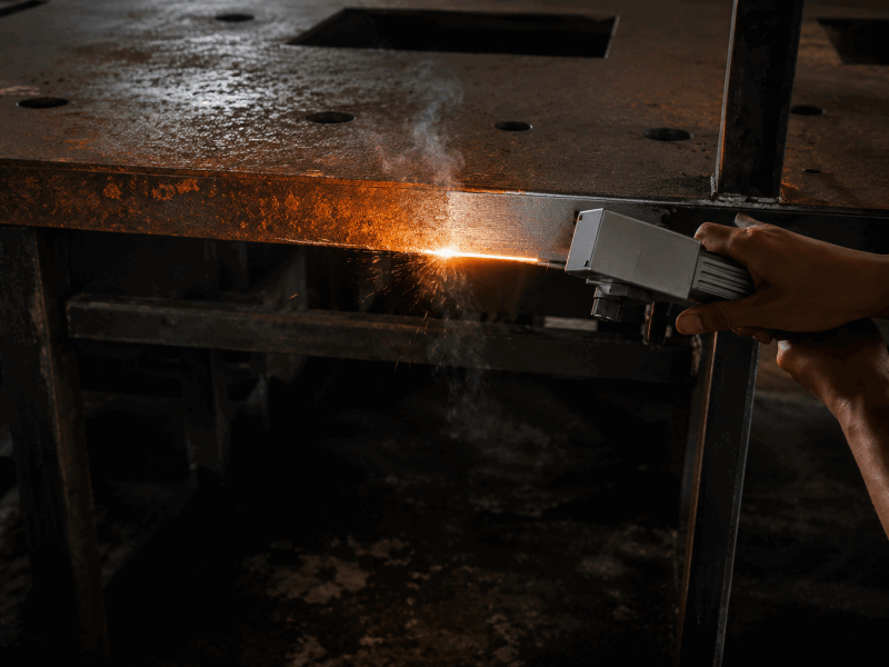 Maintenance and surface prep laser cleaning