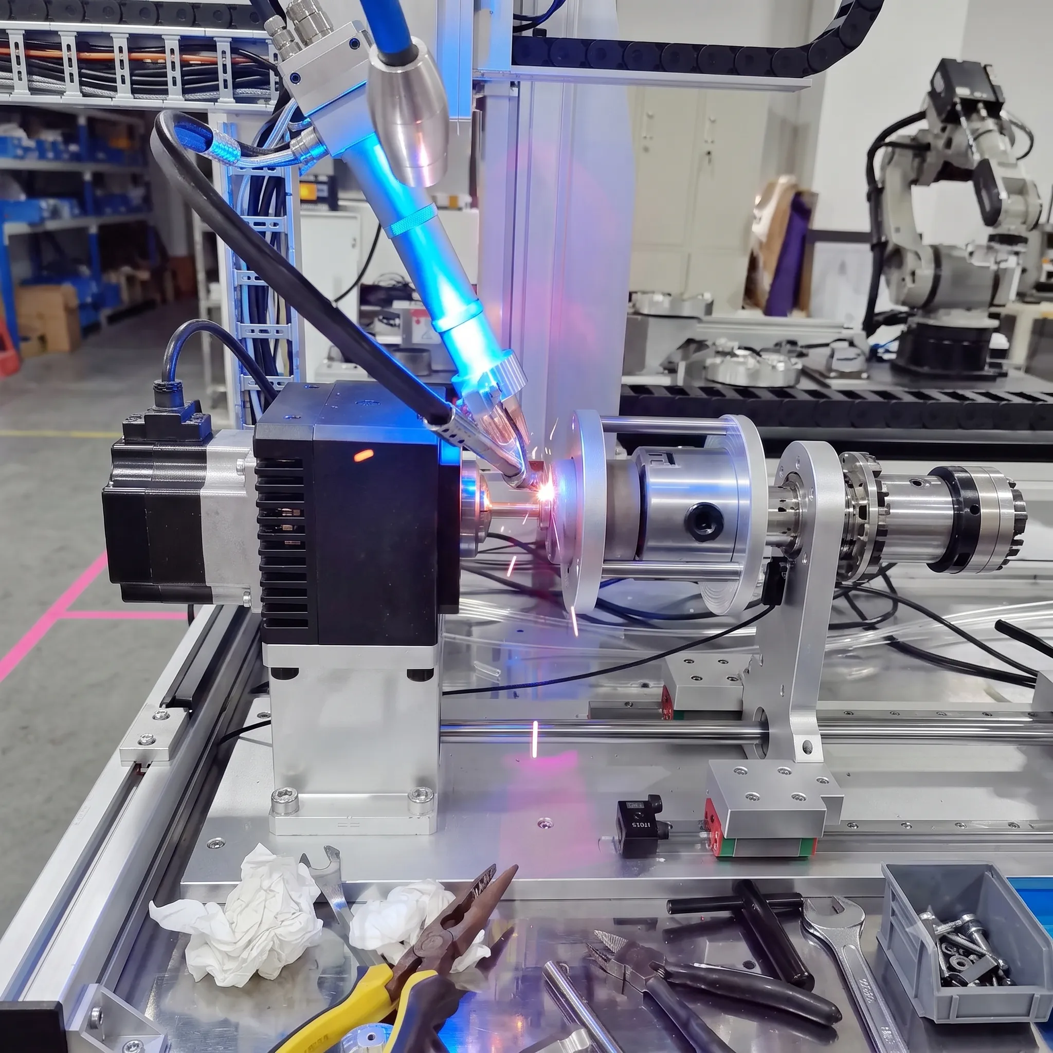 Automated in-line welding