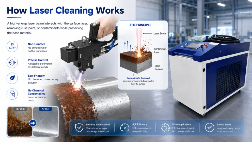 How laser cleaning works
