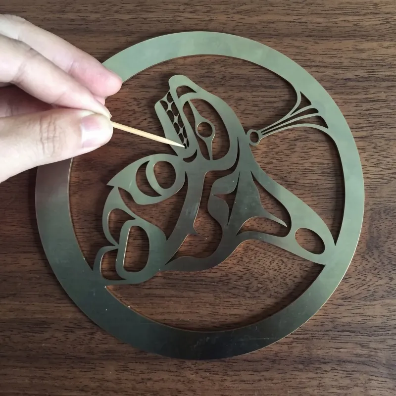 Carbon steel laser cut part