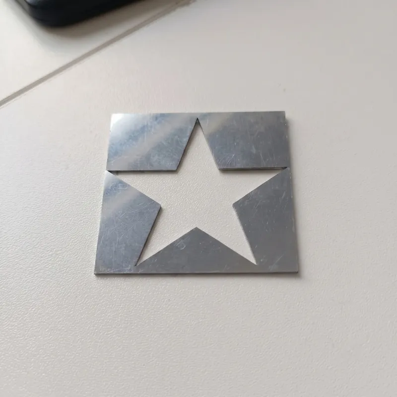Stainless steel laser cut part