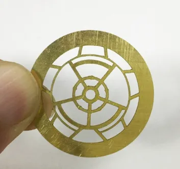 High precision laser cutting sample