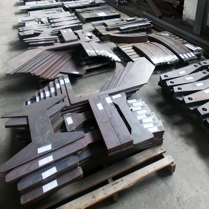 Steel sheet laser cutting sample