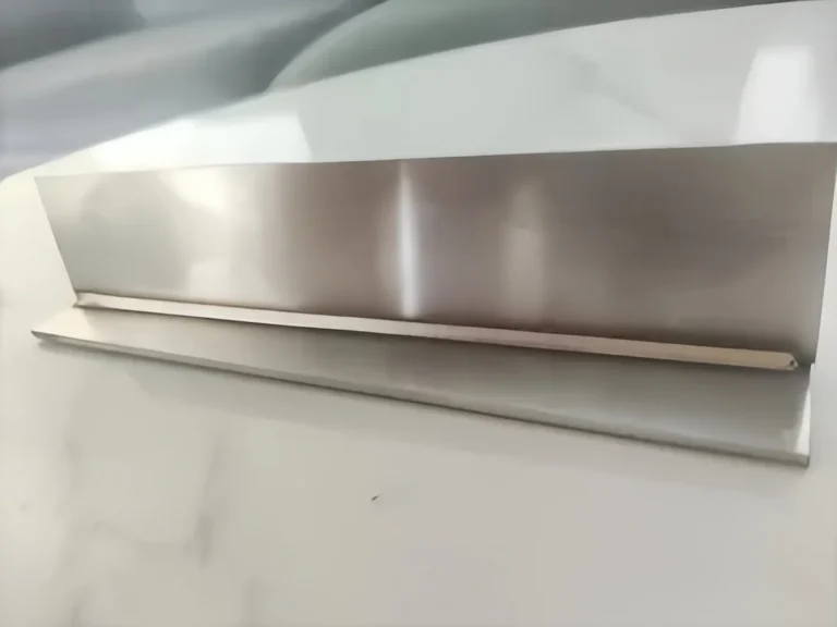 Weld seam on a stainless steel part