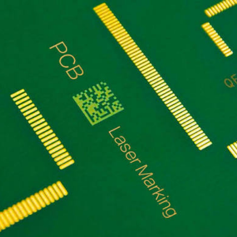PCB marked with a laser