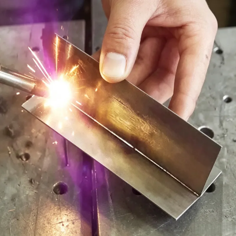 Handheld laser welding sample