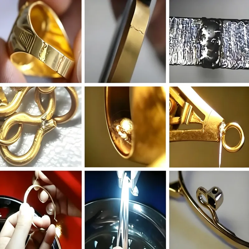 Jewelry repair laser welding sample