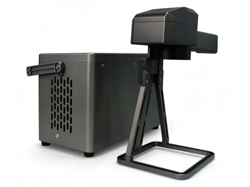 Flying fiber laser marking machine coding head