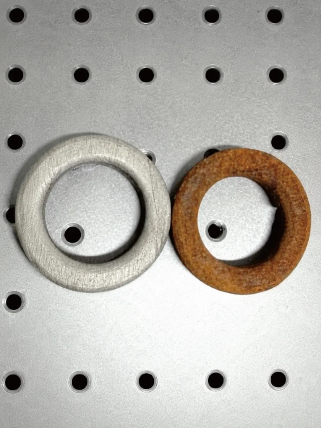 Workpiece cleaned by a pulsed laser cleaning machine