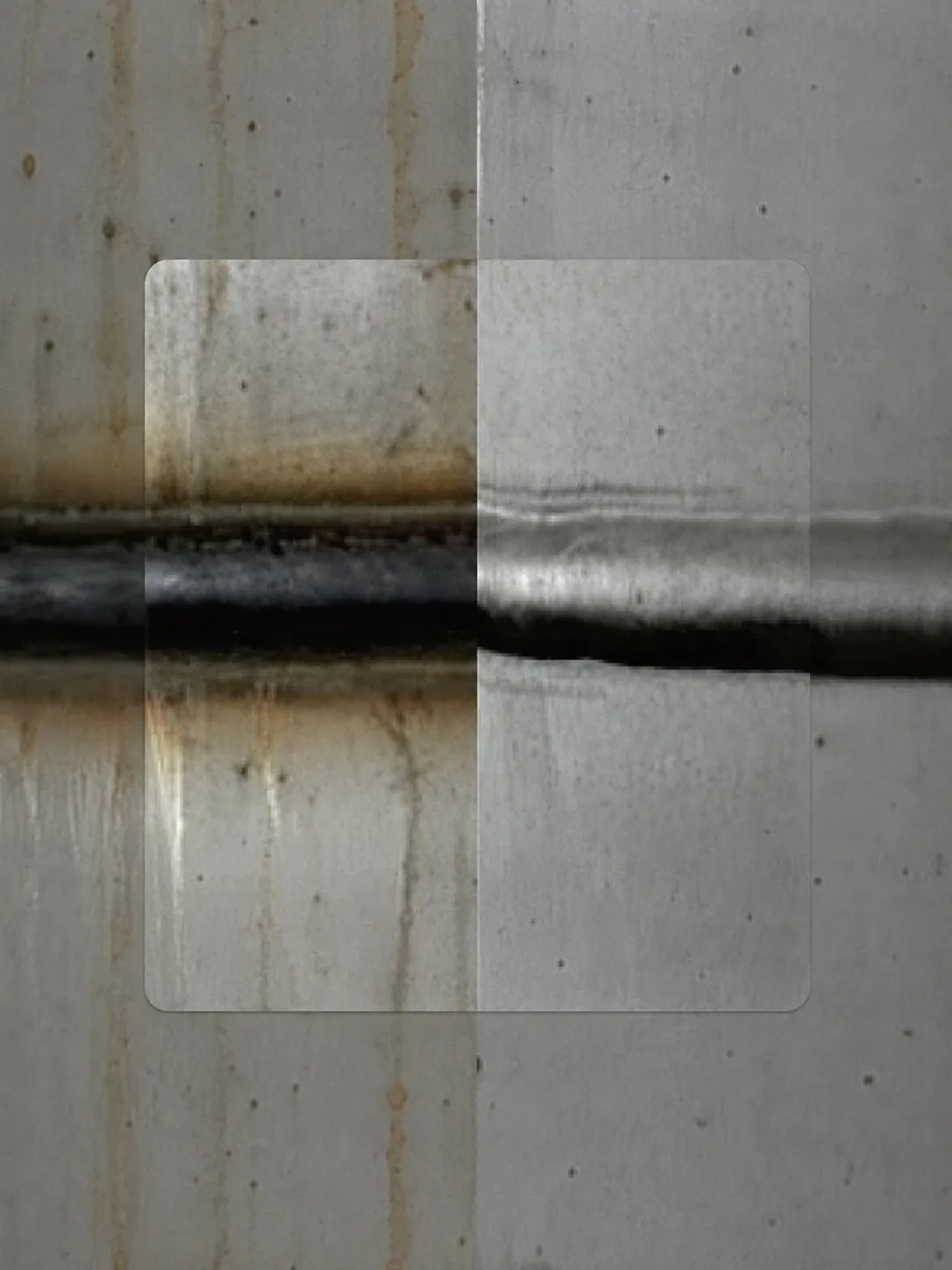 Workpiece cleaned by a pulsed laser cleaning machine