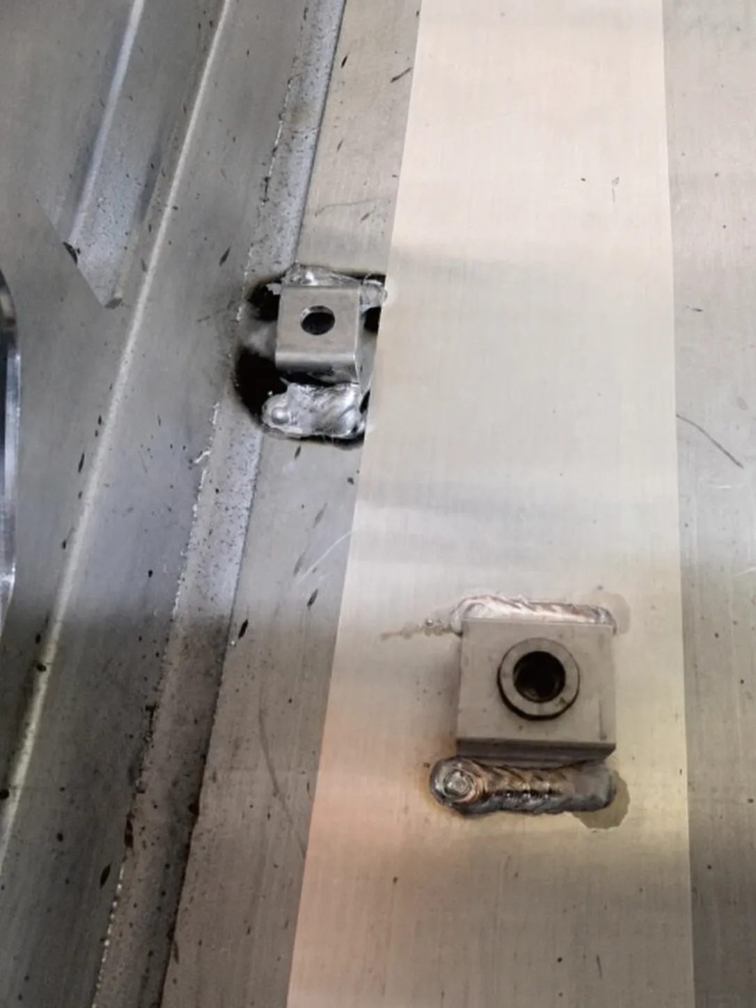 Workpiece cleaned by a pulsed laser cleaning machine